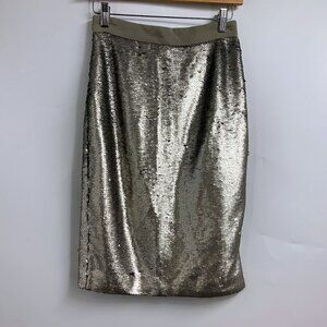Banana Republic Women's Sequin Knee Length Pencil Skirt SIze 0 NWT‎